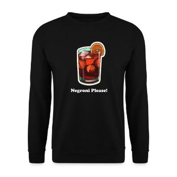 Negroni s’il vous plaît! - Sweat-shirt Unisexe - noir - Devant - Alina (178cm) & Michal (187cm)