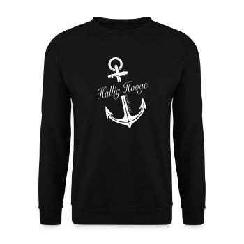 Hallig Hooge - Unisex Pullover - Schwarz - Vorne - Alina (178cm) & Michal (187cm)