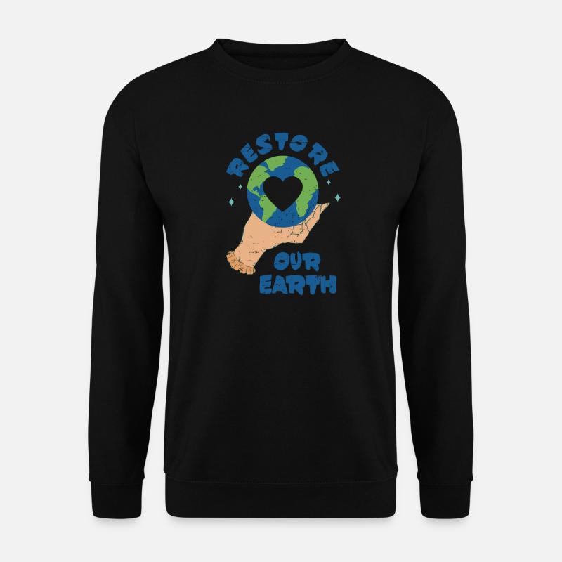 Die Erde Wiederherstellen - Unisex Pullover - Schwarz