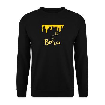 Abeille - Sweat-shirt Unisexe - noir - Devant - Alina (178cm) & Michal (187cm)