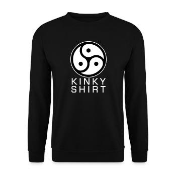 BDSM Kinky – Statement-Shirt mit Erkennungszeichen - Unisex Pullover - Schwarz - Vorne - Alina (178cm) & Michal (187cm)