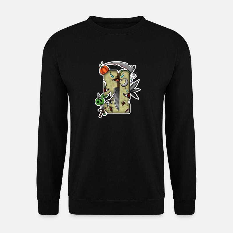 Beschädigtes Halloween-Tarot! - Unisex Pullover - Schwarz