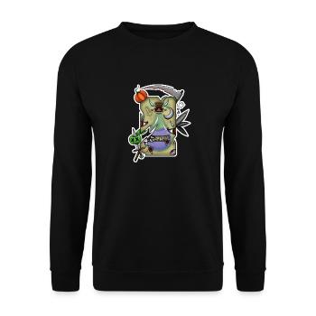Halloween-Gift-Tarot! - Unisex Pullover - Schwarz - Vorne - Alina (178cm) & Michal (187cm)