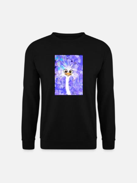 Fabelhafter flauschiger Strauß - Unisex Pullover - Schwarz