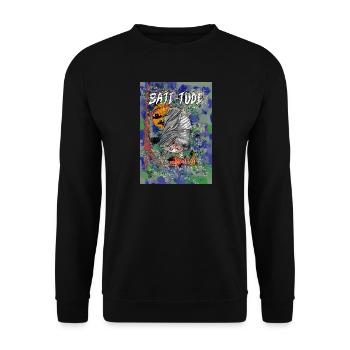 Midnight Whimsy A Playful Halloween Adventure - Unisex Sweatshirt - black - Front - Alina (178cm) & Michal (187cm)