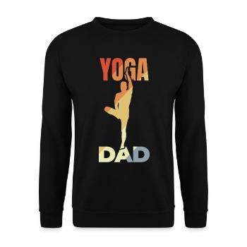 Père Yoga - Sweat-shirt Unisexe - noir - Devant - Alina (178cm) & Michal (187cm)