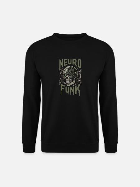 neurofunk tête de mort cyborg drum and bass music - Sweat-shirt Unisexe - noir