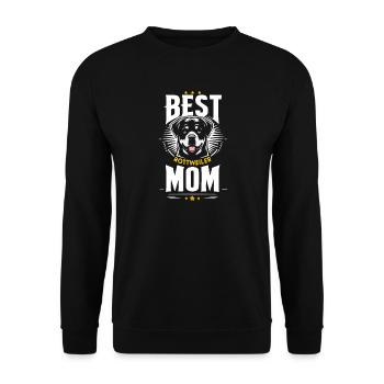 best mom , meilleure maman de rottweiler - Sweat-shirt Unisexe - noir - Devant - Alina (178cm) & Michal (187cm)