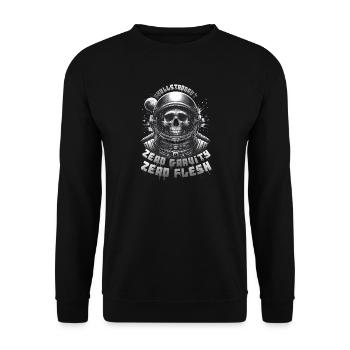 Astronaute Crâne : Skullstronaut, Apesanteur - Sweat-shirt Unisexe - noir - Devant - Alina (178cm) & Michal (187cm)