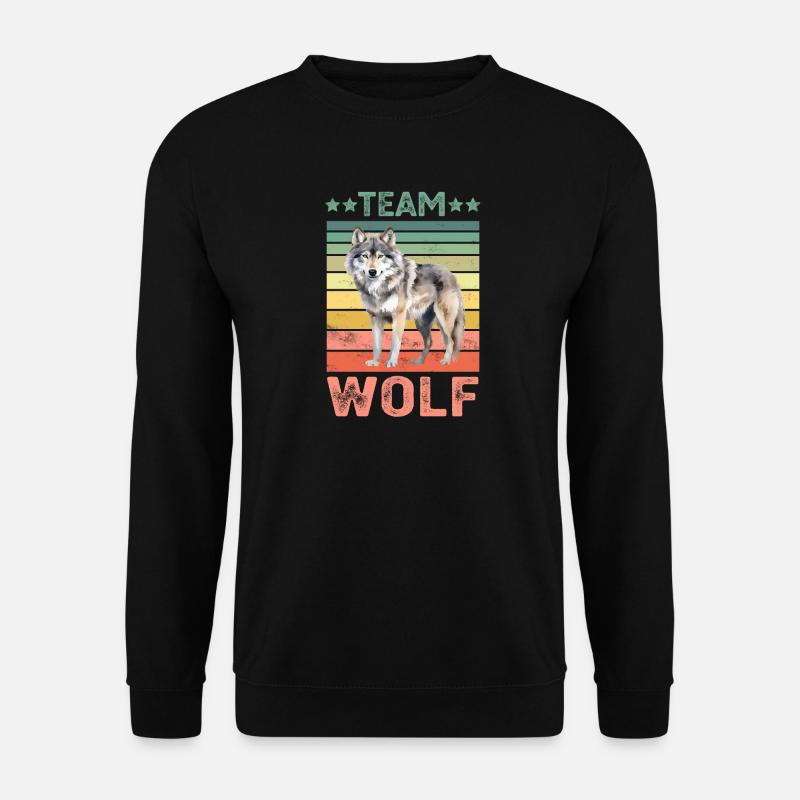 Wolf - Unisex Sweatshirt - black