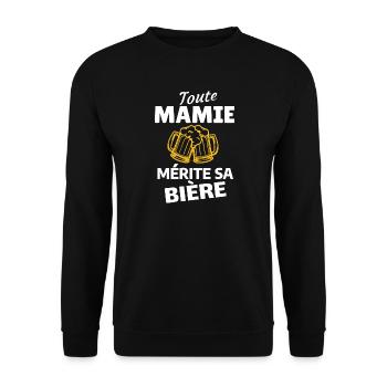 Humour et Fête de la Bière - Unisex Pullover - Schwarz - Vorne - Alina (178cm) & Michal (187cm)