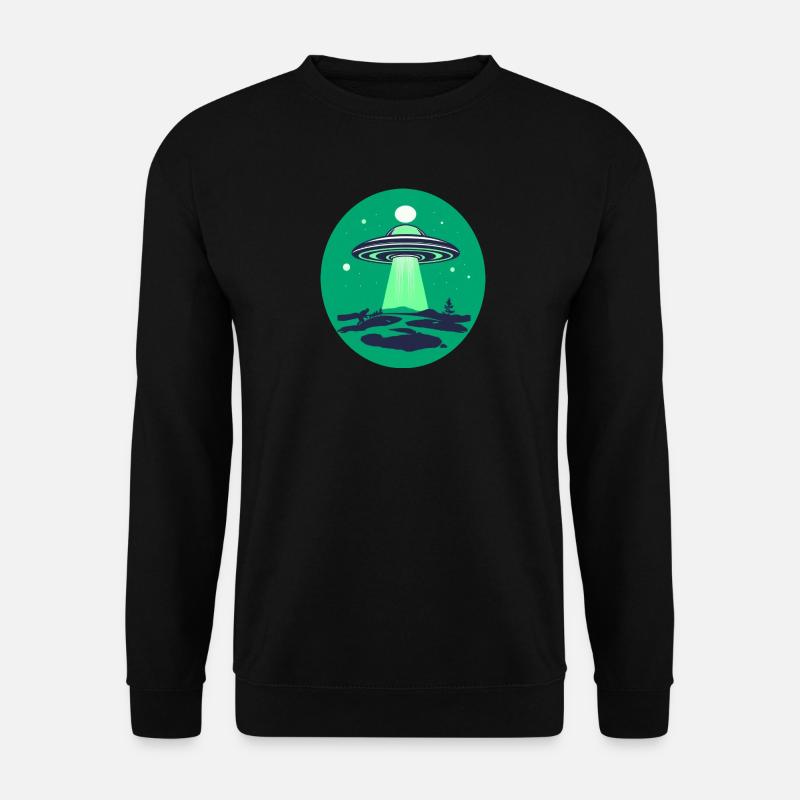 UFO-Besucher - Unisex Pullover - Schwarz
