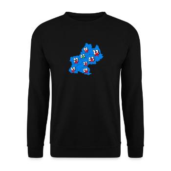 Midi-Pyrénées Region - Unisex Sweatshirt - black - Front - Alina (178cm) & Michal (187cm)