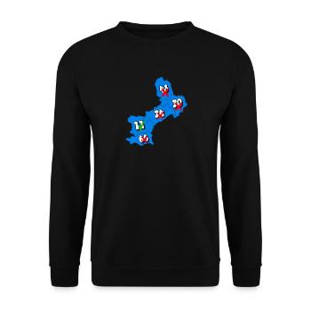 Languedoc Roussillon Region - Unisex Sweatshirt - black - Front - Alina (178cm) & Michal (187cm)