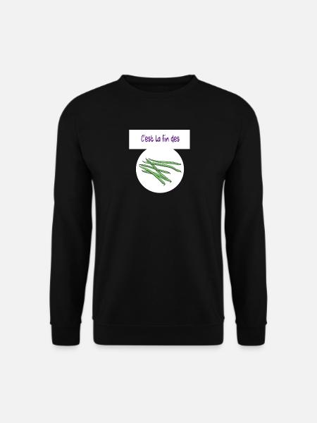 Het is het einde van de bonen - Uniseks sweater - zwart