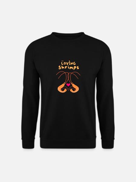 Garnelen zu zweit - Unisex Pullover - Schwarz