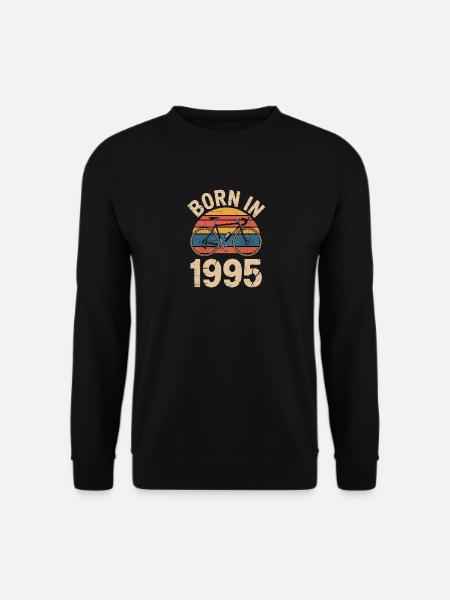 Né en 1995 Retro Bicycle Design - Sweat-shirt Unisexe - noir