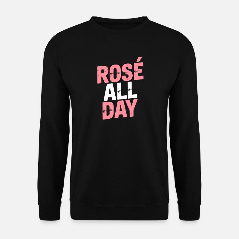 ROSÉ ALL DAY - Unisex Pullover - Schwarz