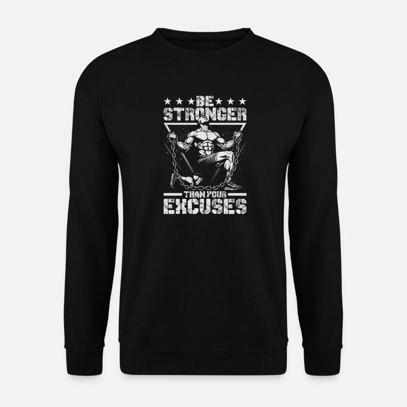 Strong Motivational Feeling Circle Design - Unisex Sweatshirt - black