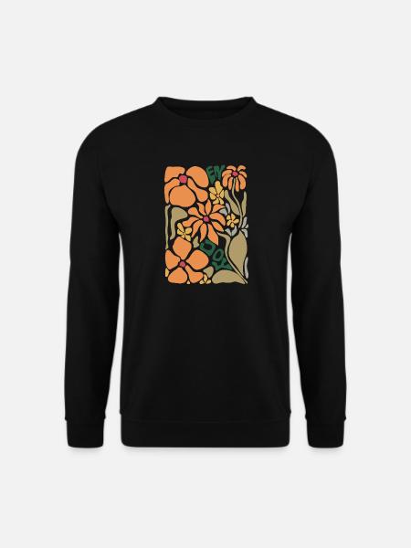 Orange blossoms - Enjoy - Unisex Sweatshirt - black