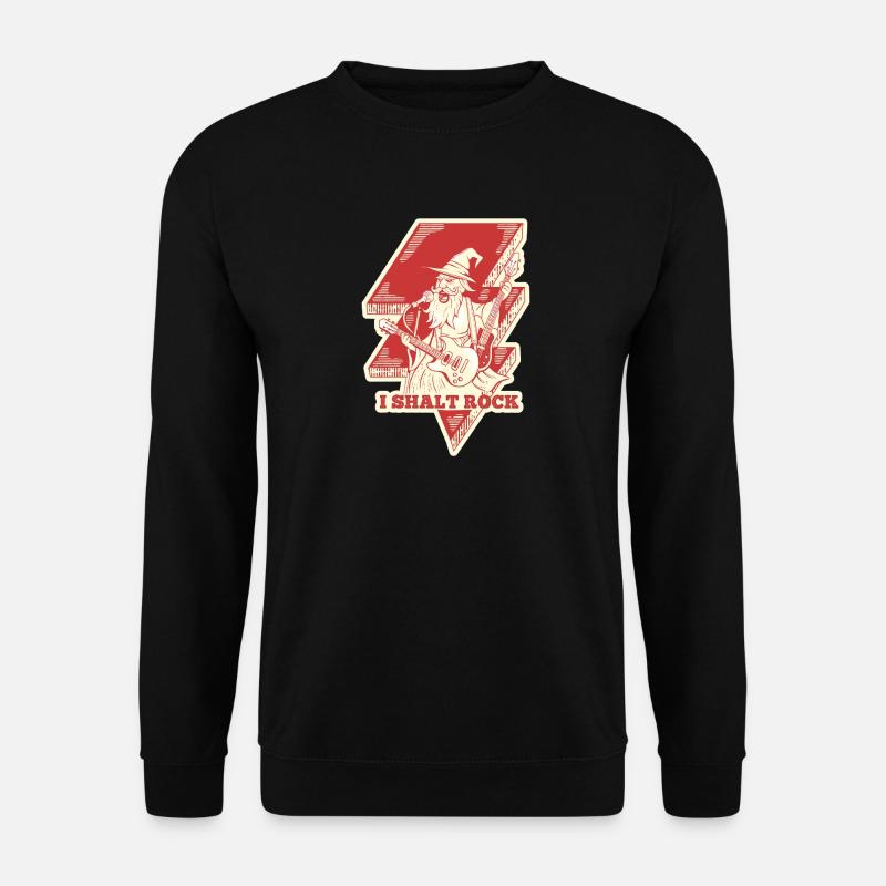 Magischer Rocker-Zauberer - Unisex Pullover - Schwarz