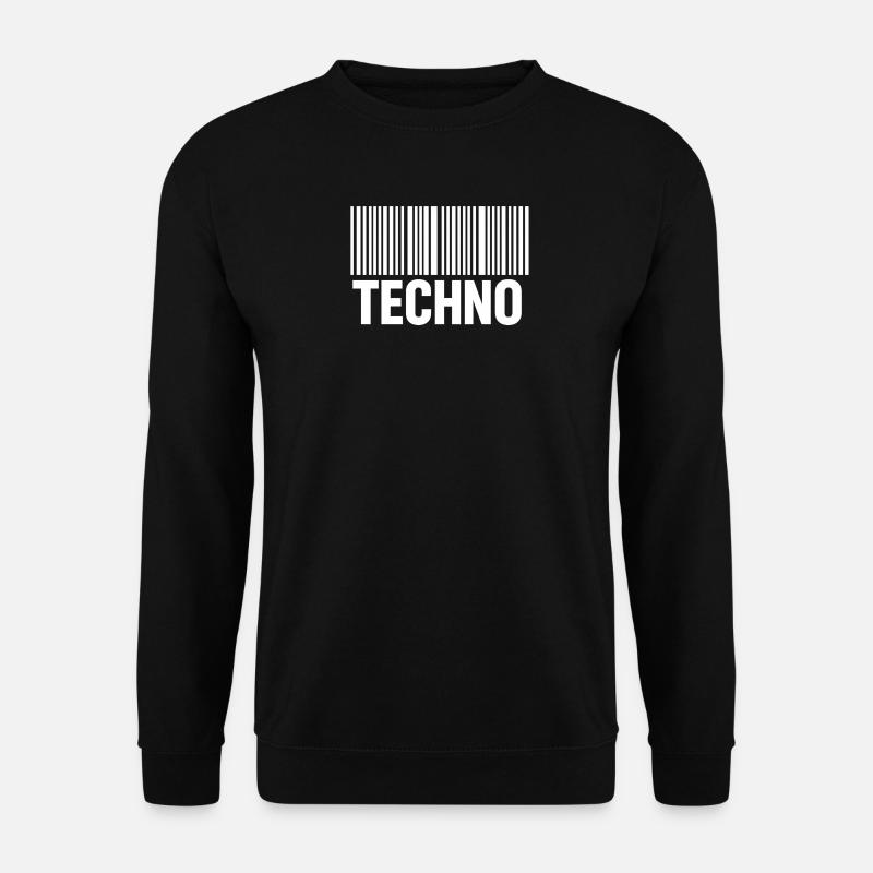 Techno Barcode Pattern - Unisex Sweatshirt - black