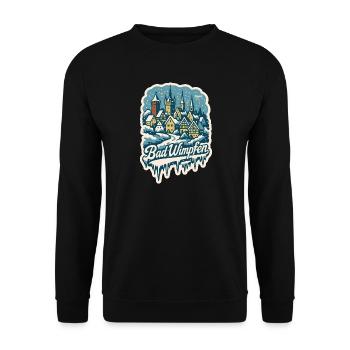 Paysage hivernal du Kraichgau de Bad Wimpfen - Sweat-shirt Unisexe - noir - Devant - Alina (178cm) & Michal (187cm)