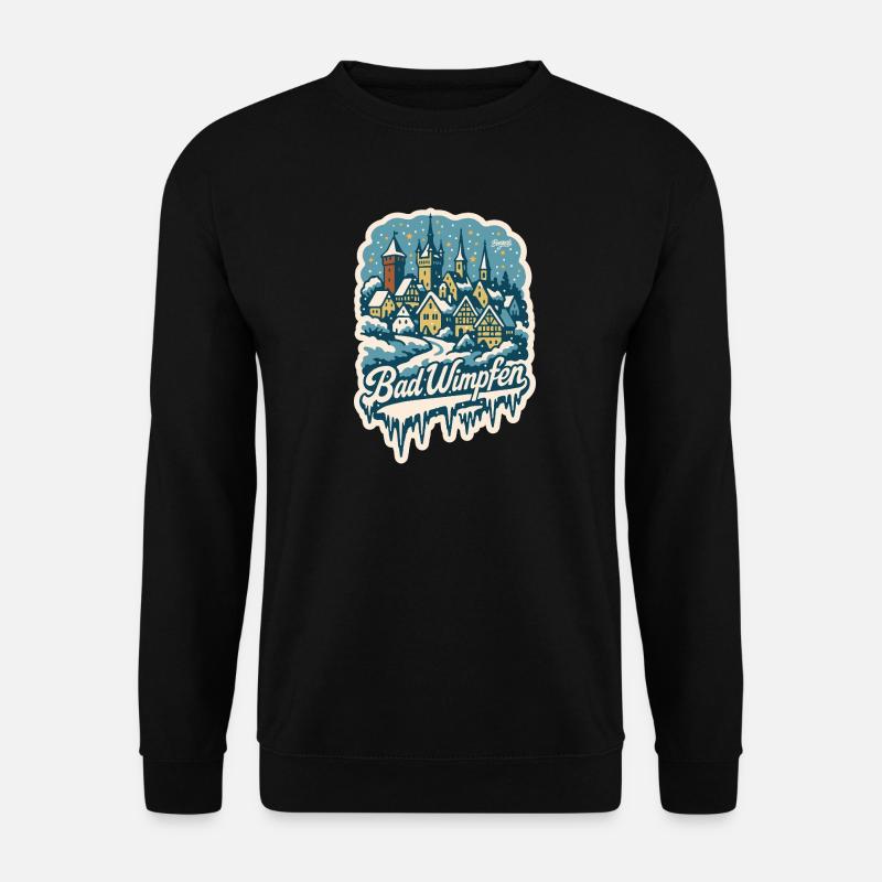 Bad Wimpfen Kraichgau Winterlandschaft   - Unisex Pullover - Schwarz