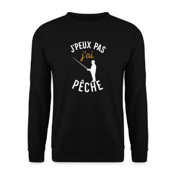 J'ai Pêche: Fisherman's Excuse - Unisex Sweatshirt - black - Front - Alina (178cm) & Michal (187cm)
