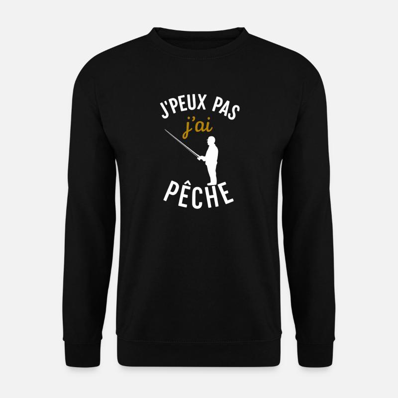 J'ai Pêche: Fischerausrede - Unisex Pullover - Schwarz