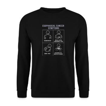 Cancer de l’œsophage Survivant du cancer de la chimiothérapie - Sweat-shirt Unisexe - noir - Devant - Alina (178cm) & Michal (187cm)