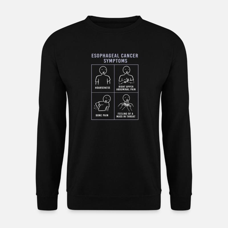 Krebs Speiseröhre Chemo Krebs-Überlebender - Unisex Pullover - Schwarz