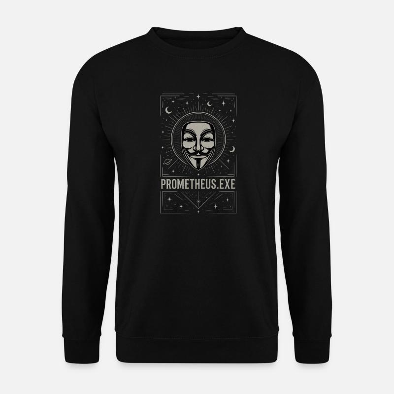Prometheus.exe Mask - Unisex Pullover - Schwarz