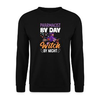 Apotheker Pharmazeutisch-technischer - Unisex Pullover - Schwarz - Vorne - Alina (178cm) & Michal (187cm)