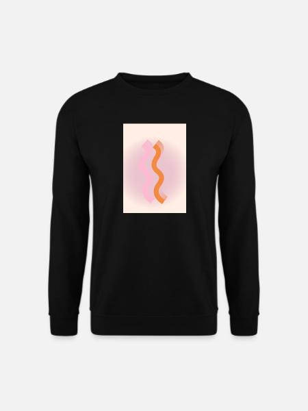 Lignes - Sweat-shirt Unisexe - noir