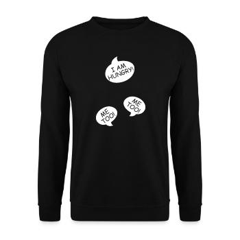 Annonce de la grossesse Maman des triplés Maman - Sweat-shirt Unisexe - noir - Devant - Alina (178cm) & Michal (187cm)