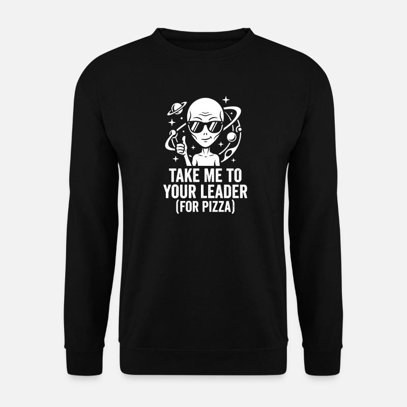 Emmène-moi à ta chef pizza - Sweat-shirt Unisexe - noir