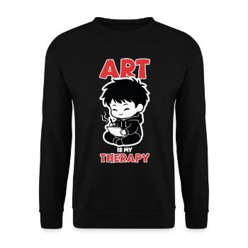 Professional Cloud Tester Manga Zen - Sweat-shirt Unisexe - noir - Devant - Alina (178cm) & Michal (187cm)