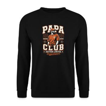 Papa Club Édition Limitée 2026 - Sweat-shirt Unisexe - noir - Devant - Alina (178cm) & Michal (187cm)