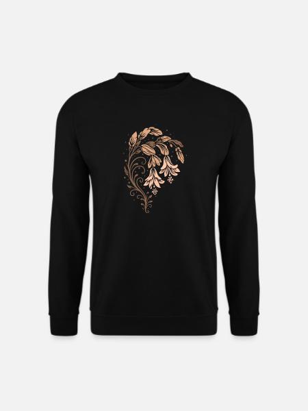 Weihnachtskaktus – Florales Naturmotiv - Unisex Pullover - Schwarz