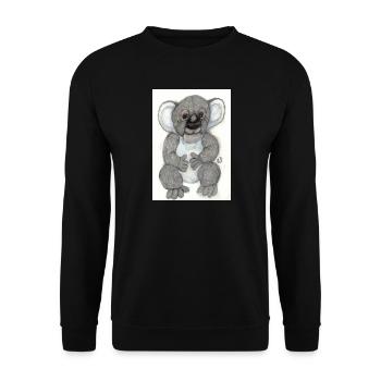 Koala - Sweat-shirt Unisexe - noir - Devant - Alina (178cm) & Michal (187cm)