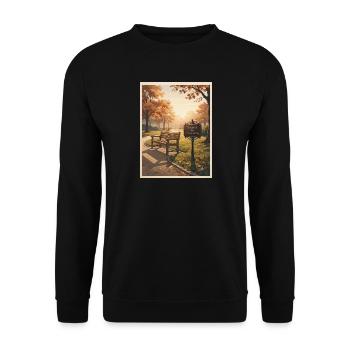 Reserved_for_Daydreaming - Sweat-shirt Unisexe - noir - Devant - Alina (178cm) & Michal (187cm)