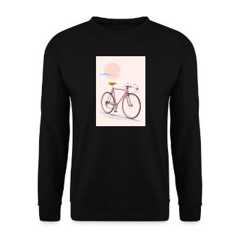 The Ride — Retro Cruiser/pink - Unisex Sweatshirt - black - Front - Alina (178cm) & Michal (187cm)