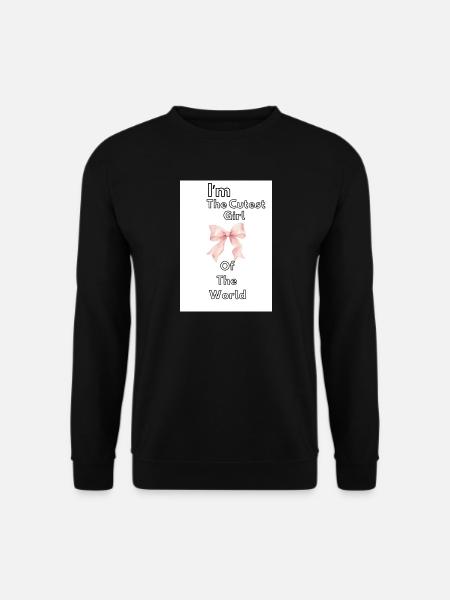 Süßestes Mädchen mit dem Band - Unisex Pullover - Schwarz