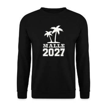 Graphique de Malle Island 2027 - Sweat-shirt Unisexe - noir - Devant - Alina (178cm) & Michal (187cm)