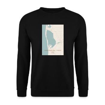 Ringkøbing Fjord Danmark - Unisex Sweatshirt - black - Front - Alina (178cm) & Michal (187cm)