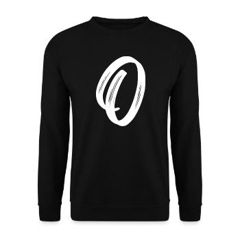 O - Unisex Pullover - Schwarz - Vorne - Alina (178cm) & Michal (187cm)