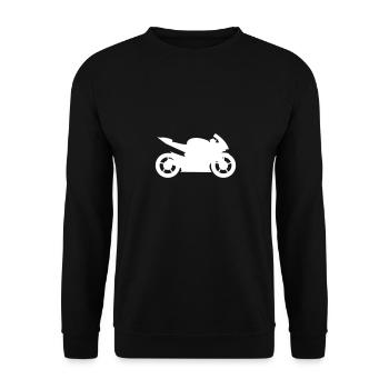 Vitesse élégante: moto sportive - Sweat-shirt Unisexe - noir - Devant - Alina (178cm) & Michal (187cm)