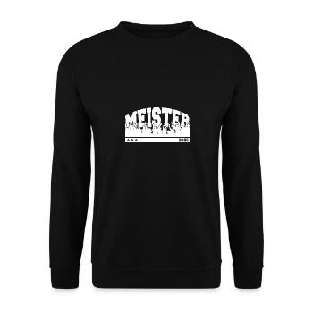 Meister 2025 - Unisex Pullover - Schwarz - Vorne - Alina (178cm) & Michal (187cm)