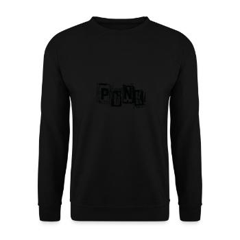 Punk - Unisex Pullover - Schwarz - Vorne - Alina (178cm) & Michal (187cm)